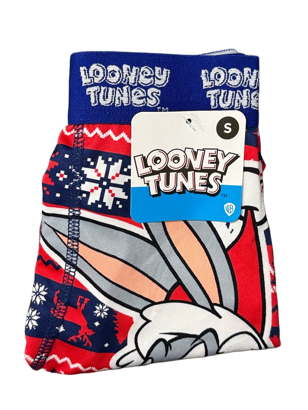 Mens Looney Tunes Bugs Bunny Christmas Licensed Boxer Briefs - Size Small - NWT